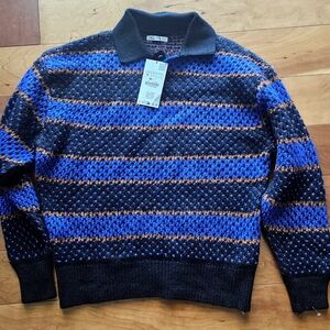 Zara Stripped Knit Sweater Size Medium New With Tag